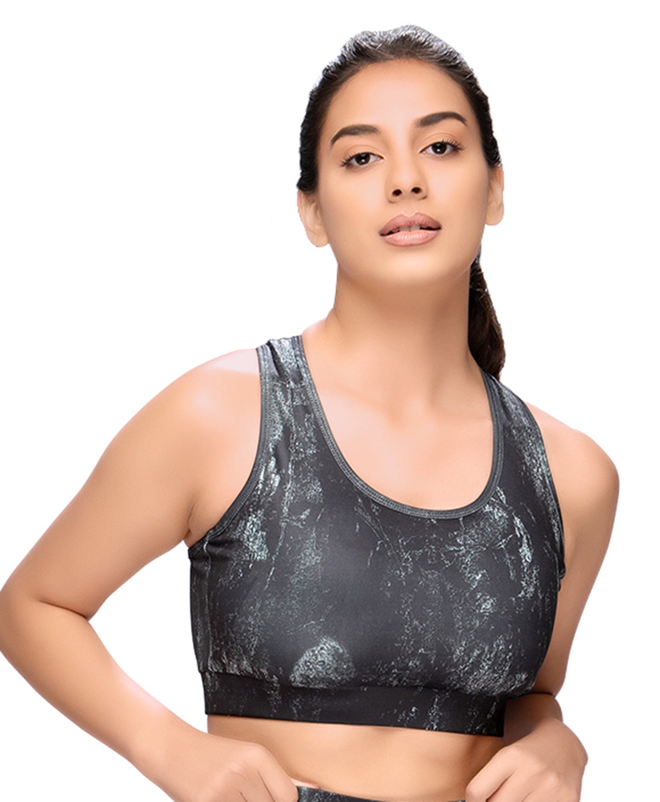 Marble Print Sports Bra STY-04-A