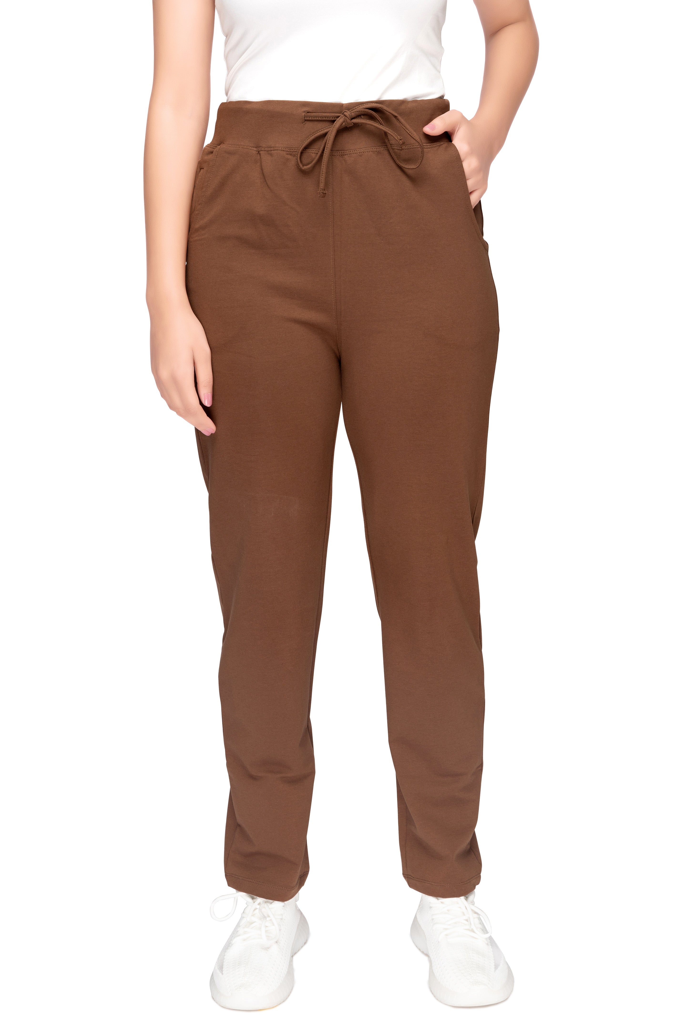 Casual Track Pants Brown STY-20-B